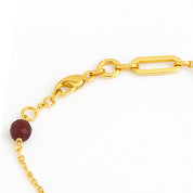 18 carati  , Oro giallo - Bracciale con pietre colorate