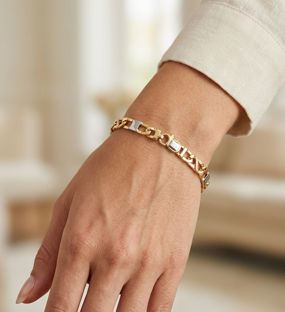 Bracciale - 18 carati Oro bianco, Oro giallo