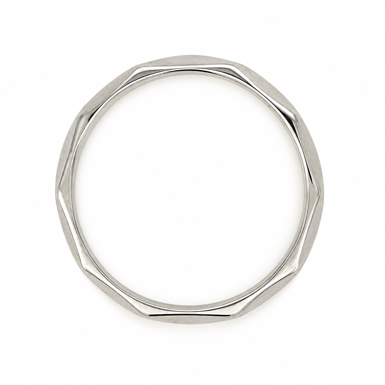 Anello - 18 carati Oro bianco - Made in Italy - Handmade