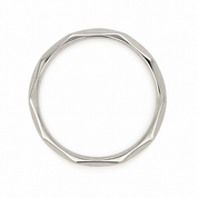 Anello - 18 carati Oro bianco - Made in Italy - Handmade