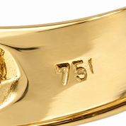 Anello - 18 carati Oro giallo, Oro bianco - 0.42ct. tw. Diamante (Naturale) - Made in Italy - Handmade