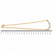 Collana - 18 carati Oro giallo Perla - Made in Italy - HandMade