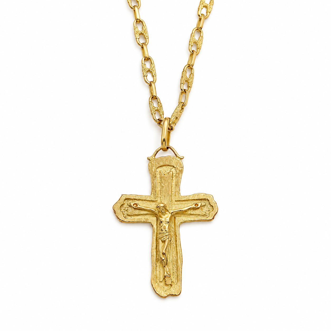 Collana con ciondolo - 18 carati Oro giallo - Made in Italy - HandMade