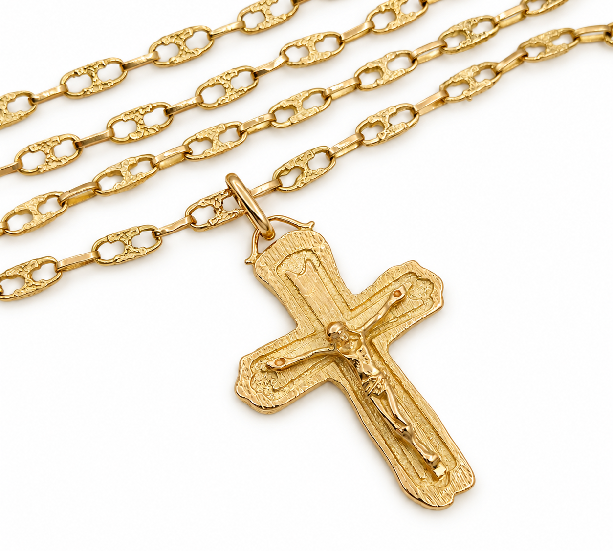 Collana con ciondolo - 18 carati Oro giallo - Made in Italy - HandMade