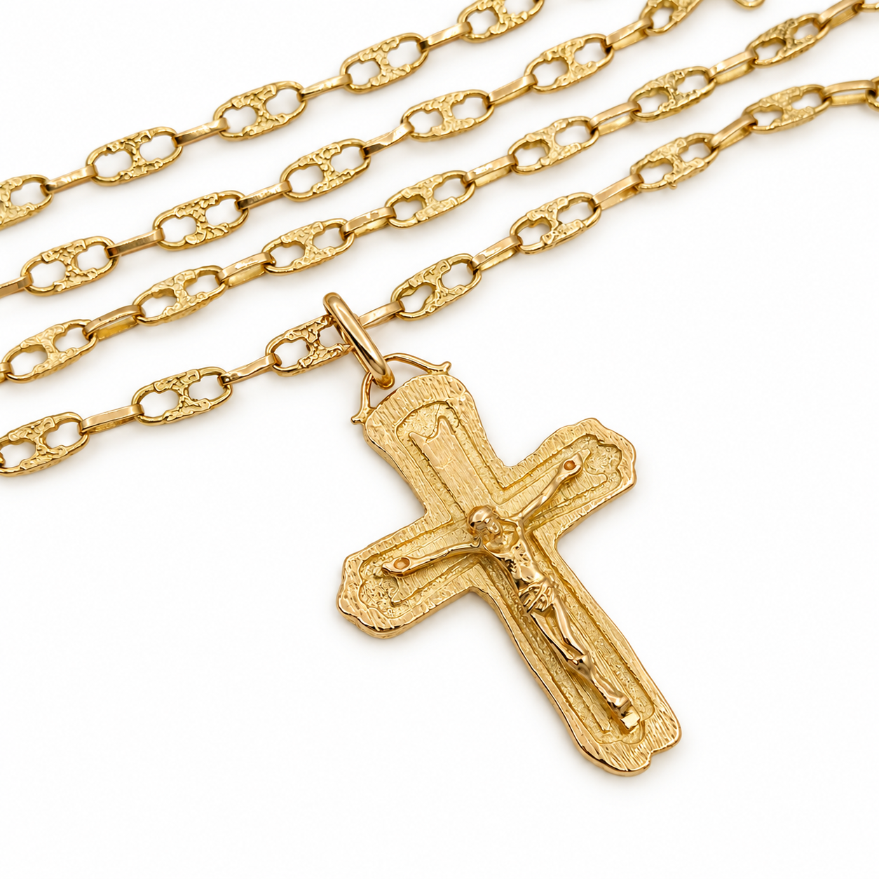 Collana con ciondolo - 18 carati Oro giallo - Made in Italy - HandMade