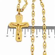 Collana con ciondolo - 18 carati Oro giallo - Made in Italy - HandMade