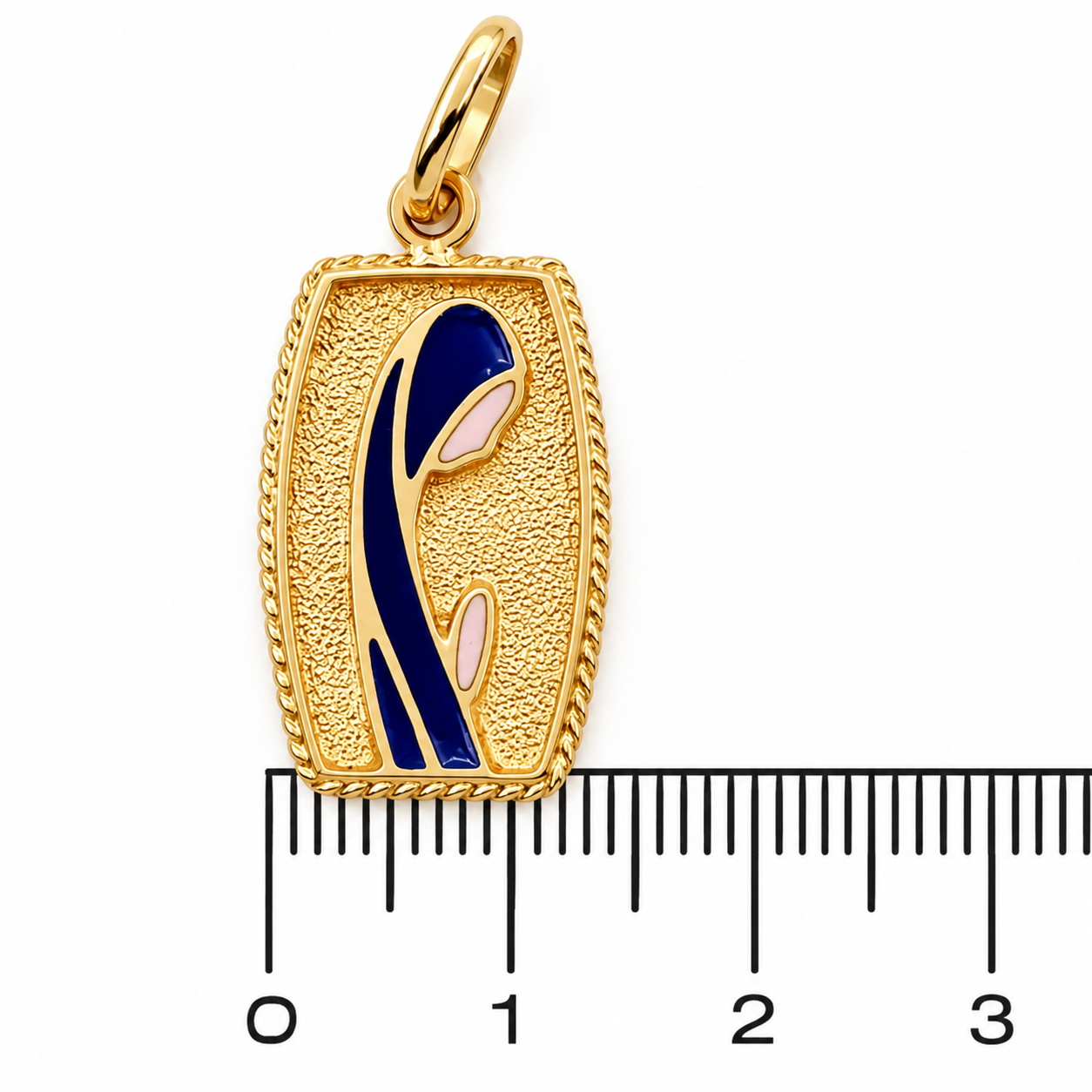 Ciondolo - 18 carati Oro giallo - Made in Italy - Handmade