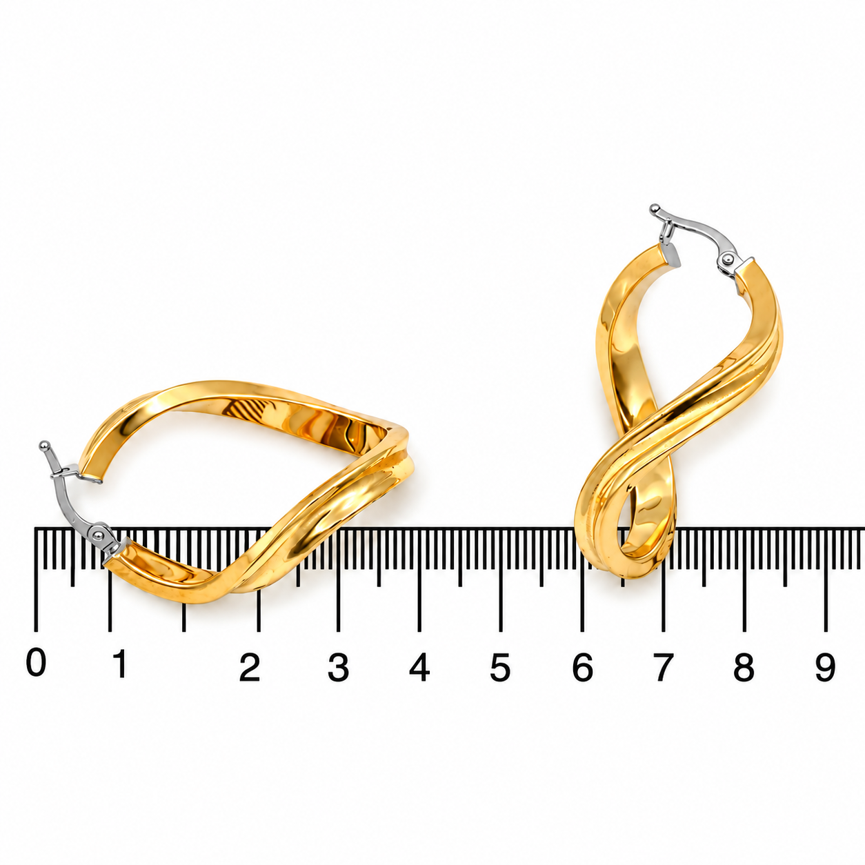 Orecchini - 18 carati Oro giallo, Oro bianco - Made in Italy - Handmade