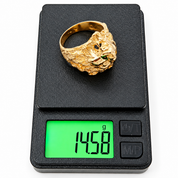 Ring - 18 karat yellow gold - Made in Italy - Handmade