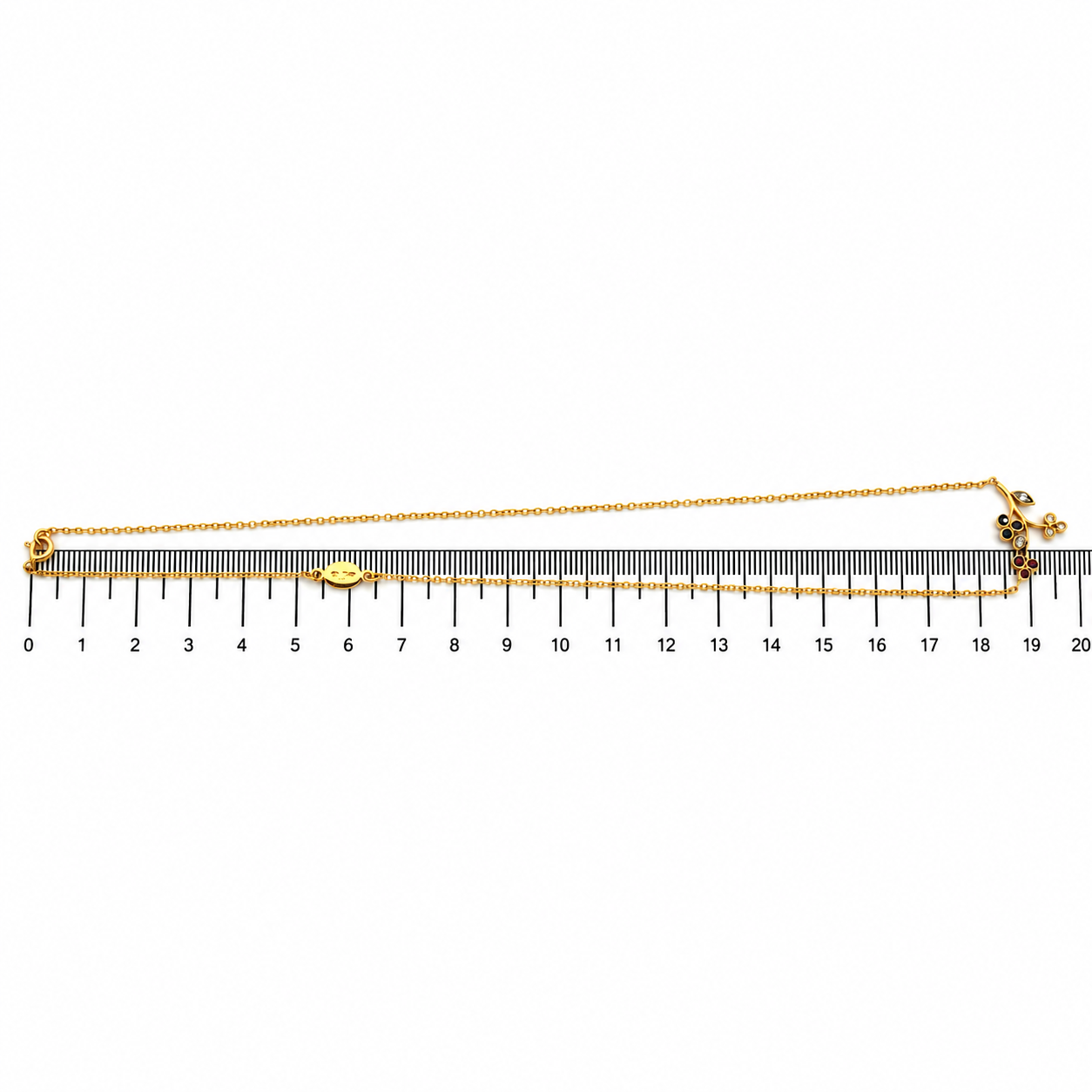 Collana con ciondolo - 18 carati Oro giallo - 0.57ct. tw. Diamante (Naturale) - Rubino