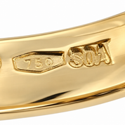 Anello - 18 carati Oro giallo - 0.07ct. tw. Diamante (Naturale) - Made in Italy - Handmade
