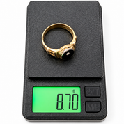 Anello - 18 carati Oro giallo, Oro bianco - 0.04ct. tw. Diamante (Naturale) - Made in Italy - Handmade