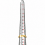 Anello - 18 carati Oro giallo, Oro bianco - 0.04ct. tw. Diamante (Naturale) - Made in Italy - Handmade