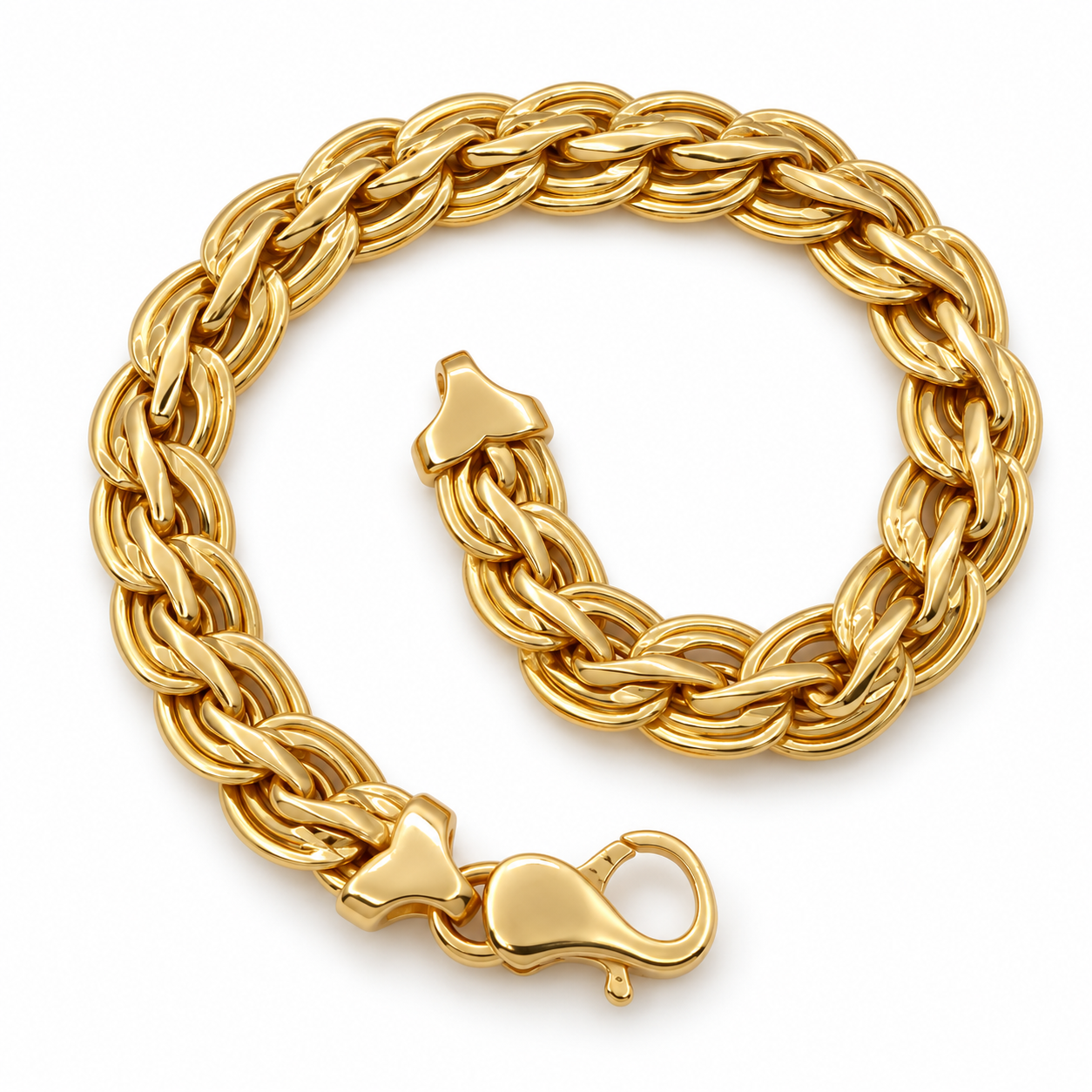 Bracciale - 18 carati Oro giallo - Handmade - Made in Italy