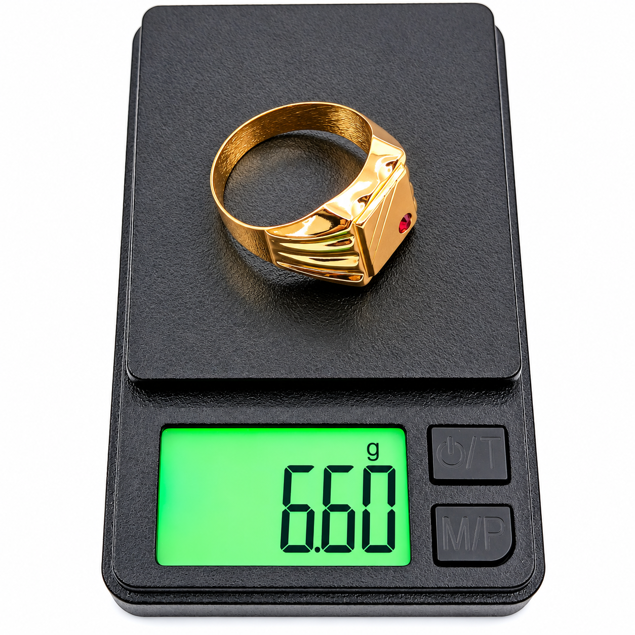 Anello - 18 carati Oro giallo - 0.05ct. tw. Rubino - Made in Italy - Handmade
