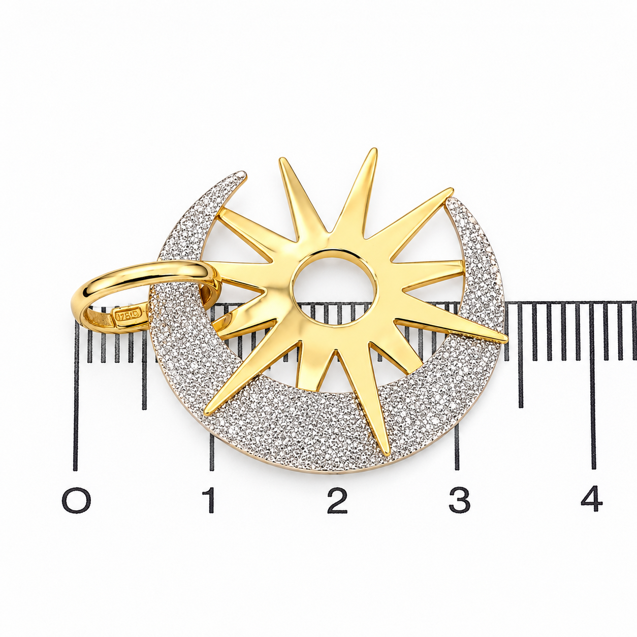 Ciondolo - 18 carati Oro giallo, Oro bianco - Made in Italy - HandMade