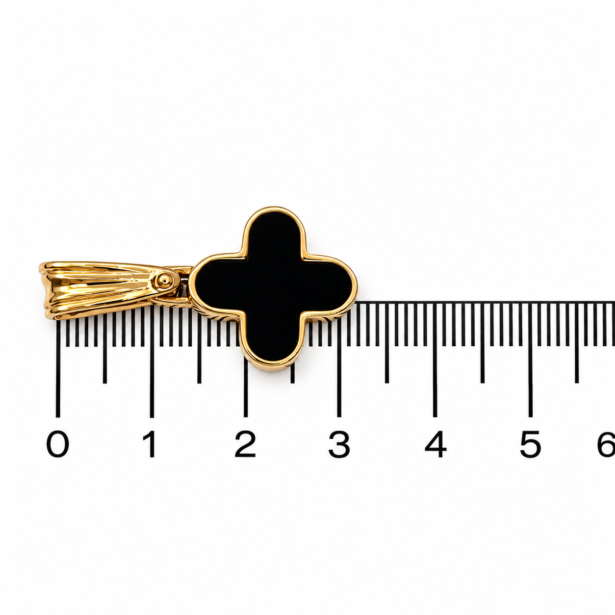 Ciondolo - 18 carati Oro giallo Onice - Made in Italy - Handmade
