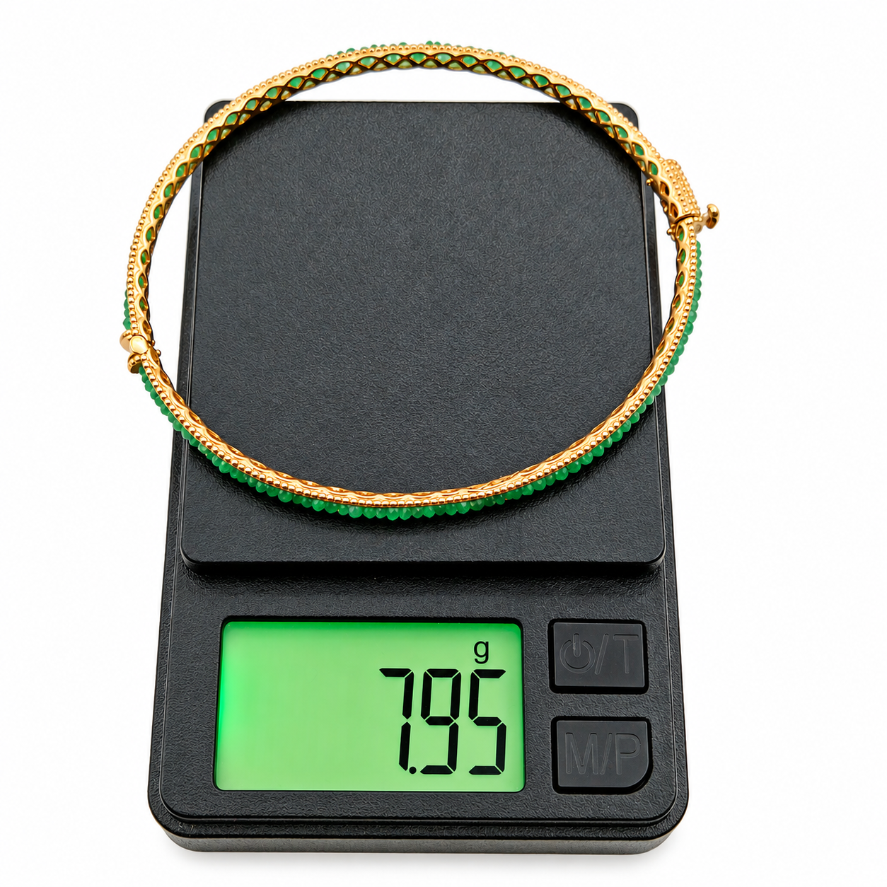 Bracciale - 18 carati Oro giallo - 8.00ct. tw. Smeraldo - Made in Italy - Handmade
