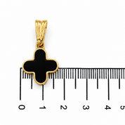 Ciondolo - 18 carati Oro giallo Onice - Made in Italy - Handmade