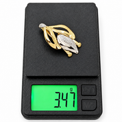 Ciondolo - 18 carati Oro giallo, Oro bianco - Made in Italy - HandMade
