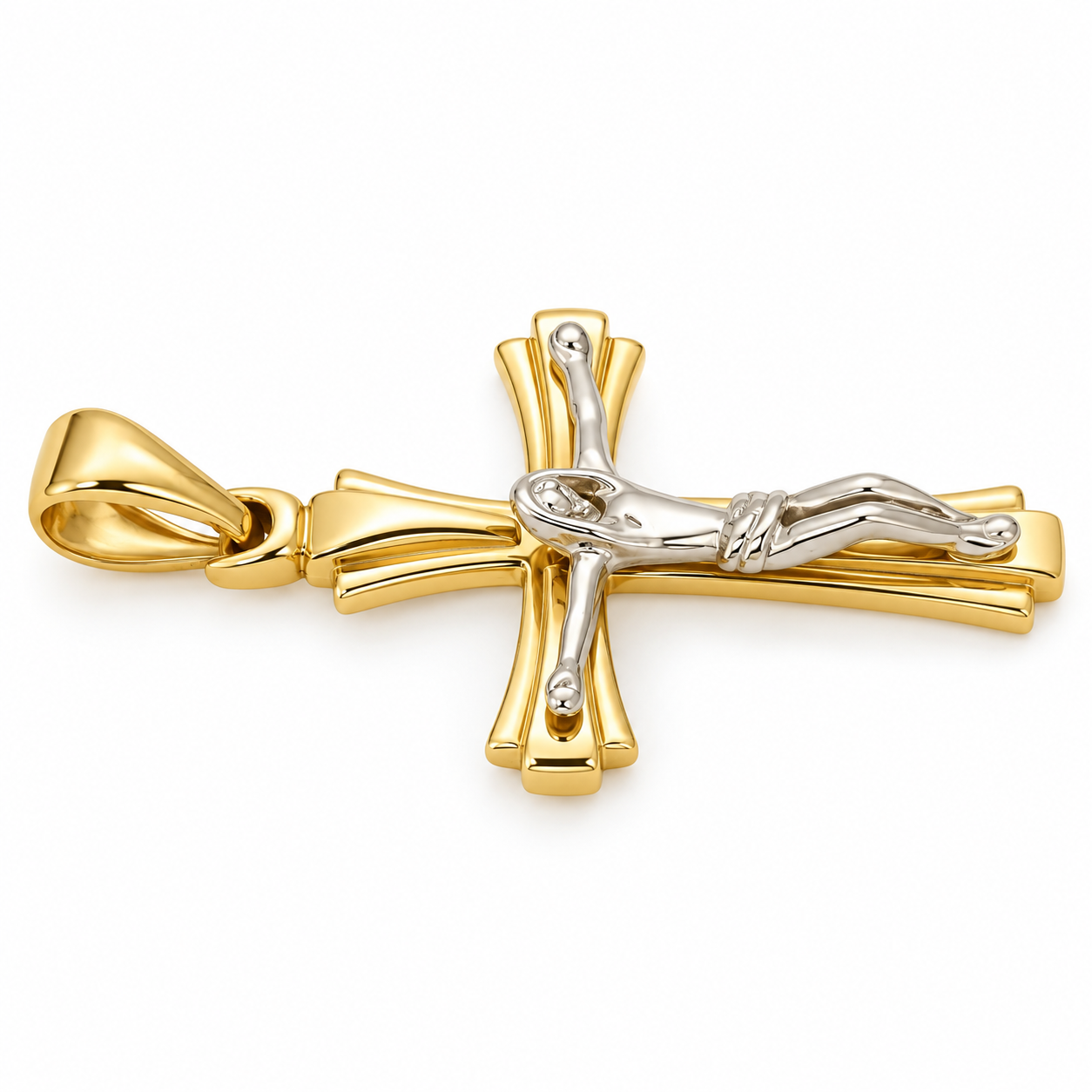 Ciondolo - 18 carati Oro giallo, Oro bianco - Made in Italy - Handmade