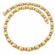 Collana - 18 carati Oro giallo, Oro bianco - Made in Italy - Handmade