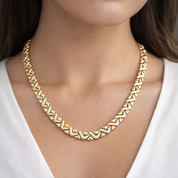 Collana - 18 carati Oro giallo, Oro bianco