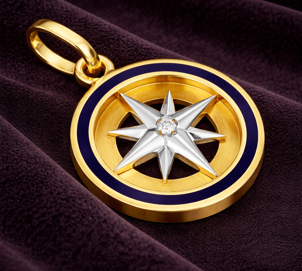 Goldcompasspendantonvelvetbackground.png