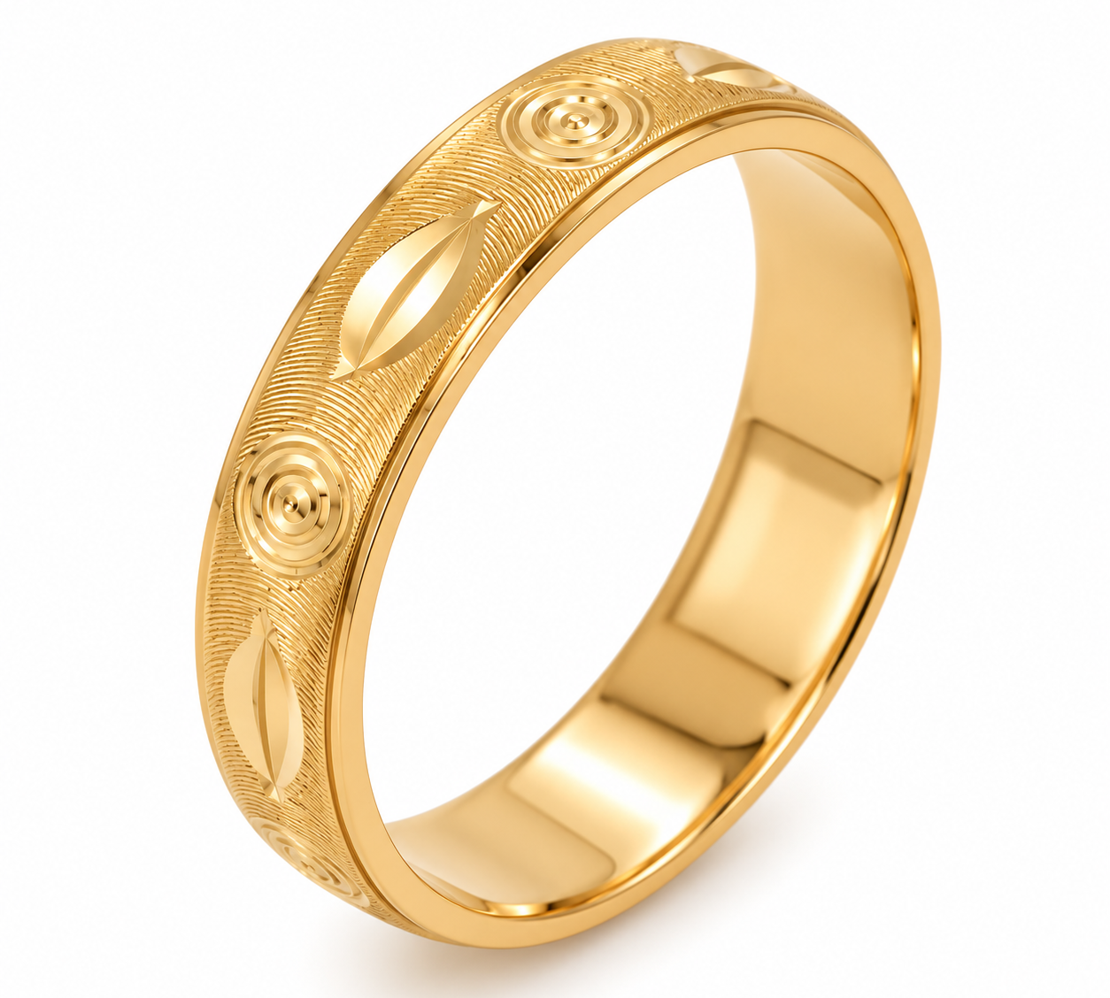 Anello - 18 carati Oro giallo - Made in Italy - Handmade