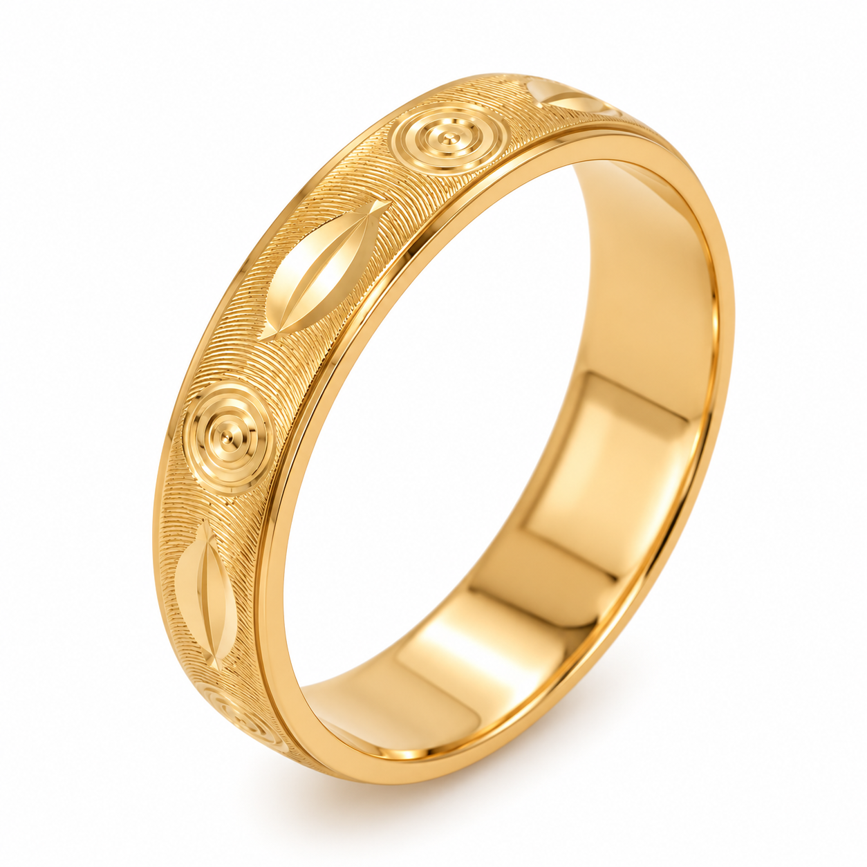 Anello - 18 carati Oro giallo - Made in Italy - Handmade