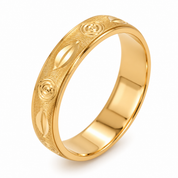 Anello - 18 carati Oro giallo - Made in Italy - Handmade