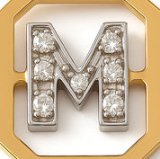 Ciondolo - 18 carati Oro bianco, Oro giallo - 0.07ct. tw. Diamante (Naturale)