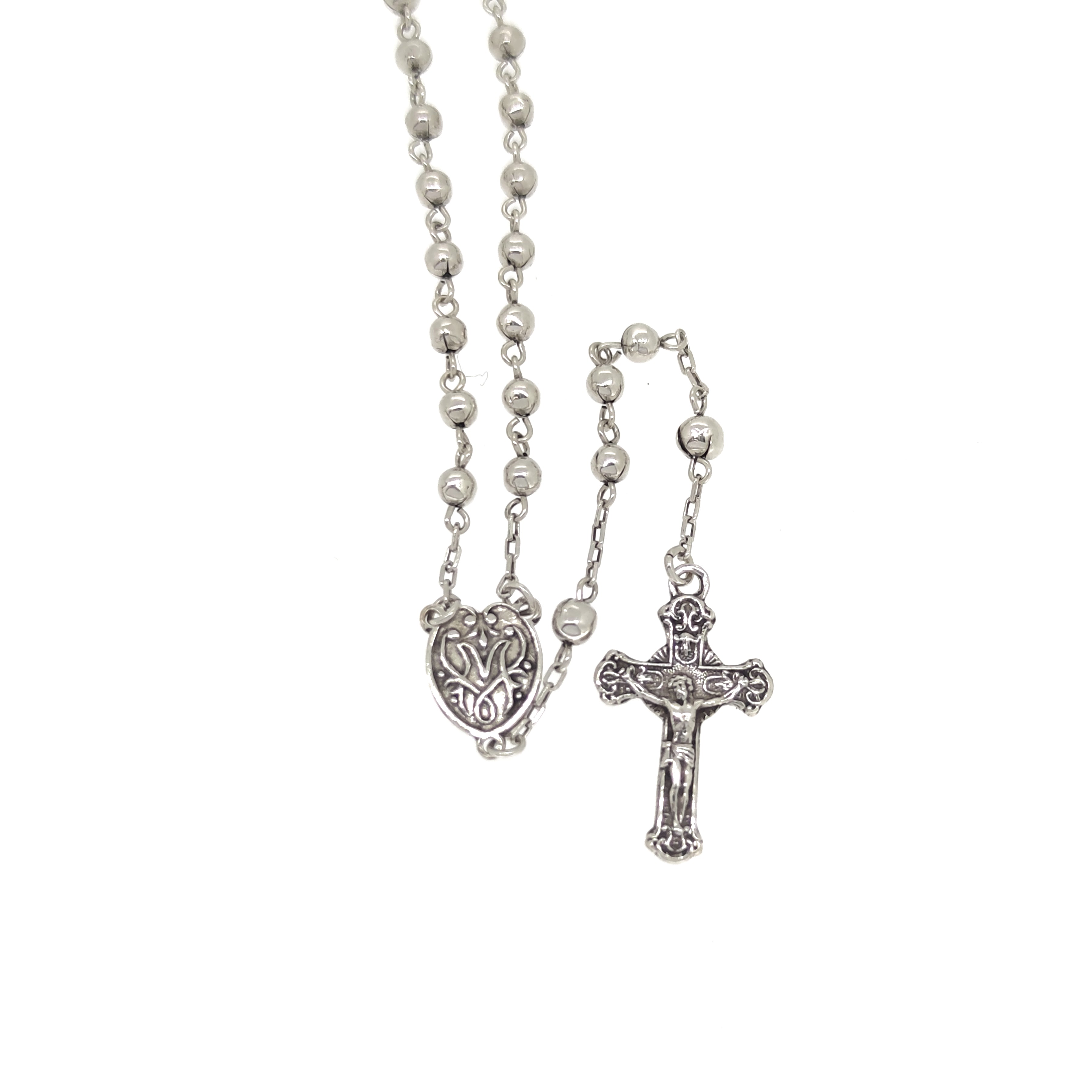 Collana rosario con pendente in Argento 925