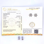 18 carati Oro bianco - Orecchini - 1.87 ct - AIG Report n J5120019725