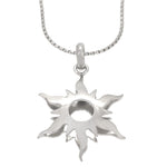 Collana con ciondolo - 18 carati Oro bianco