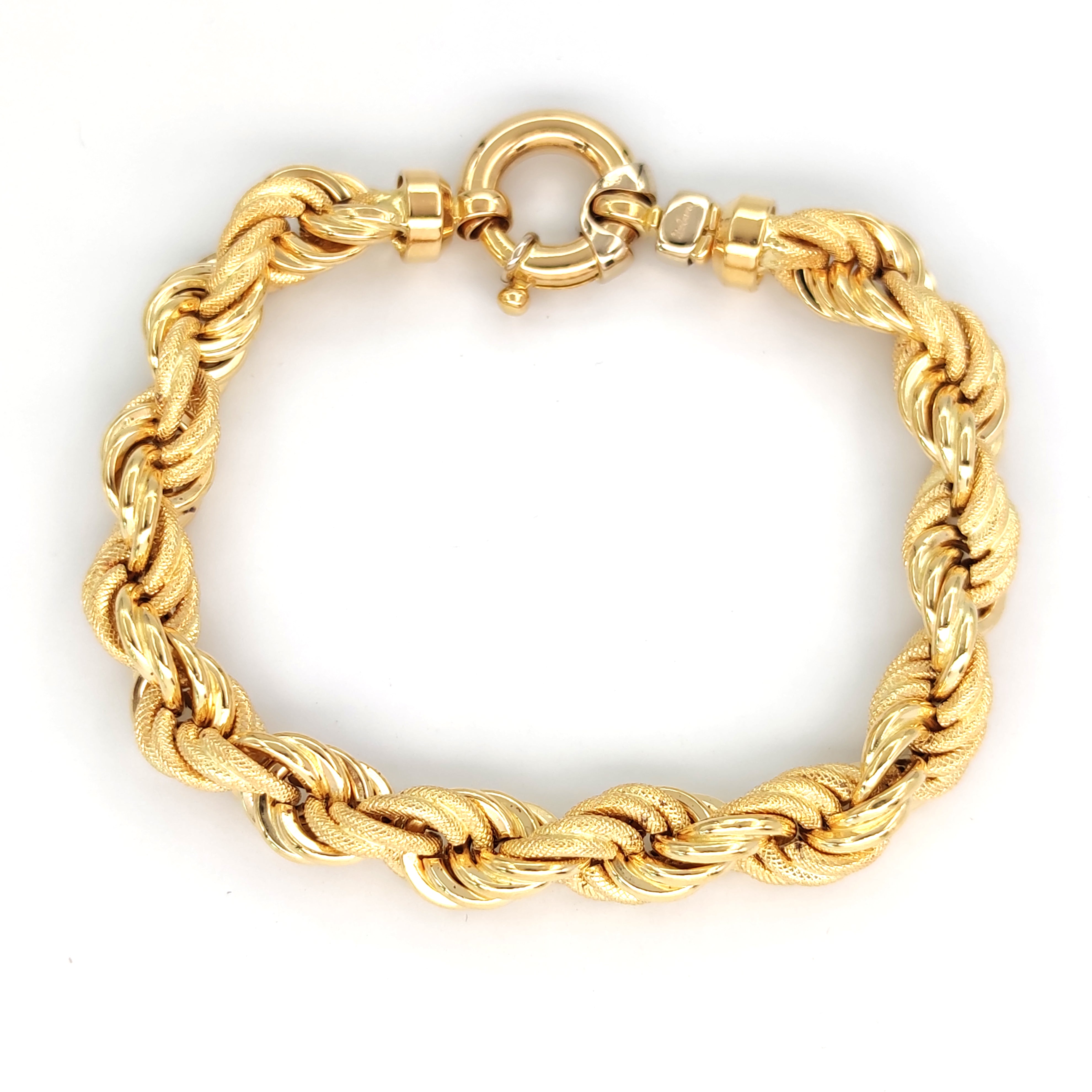 Bracciale - 18 carati Oro giallo, Oro bianco - Handmade
