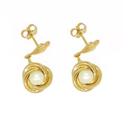 Orecchini - Oro giallo 18 kt. - Perla