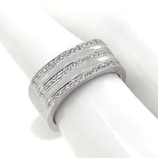 Anello - 18 carati Oro bianco - 0.195ct. tw. Diamante (Naturale) - Made in Italy - Handmade