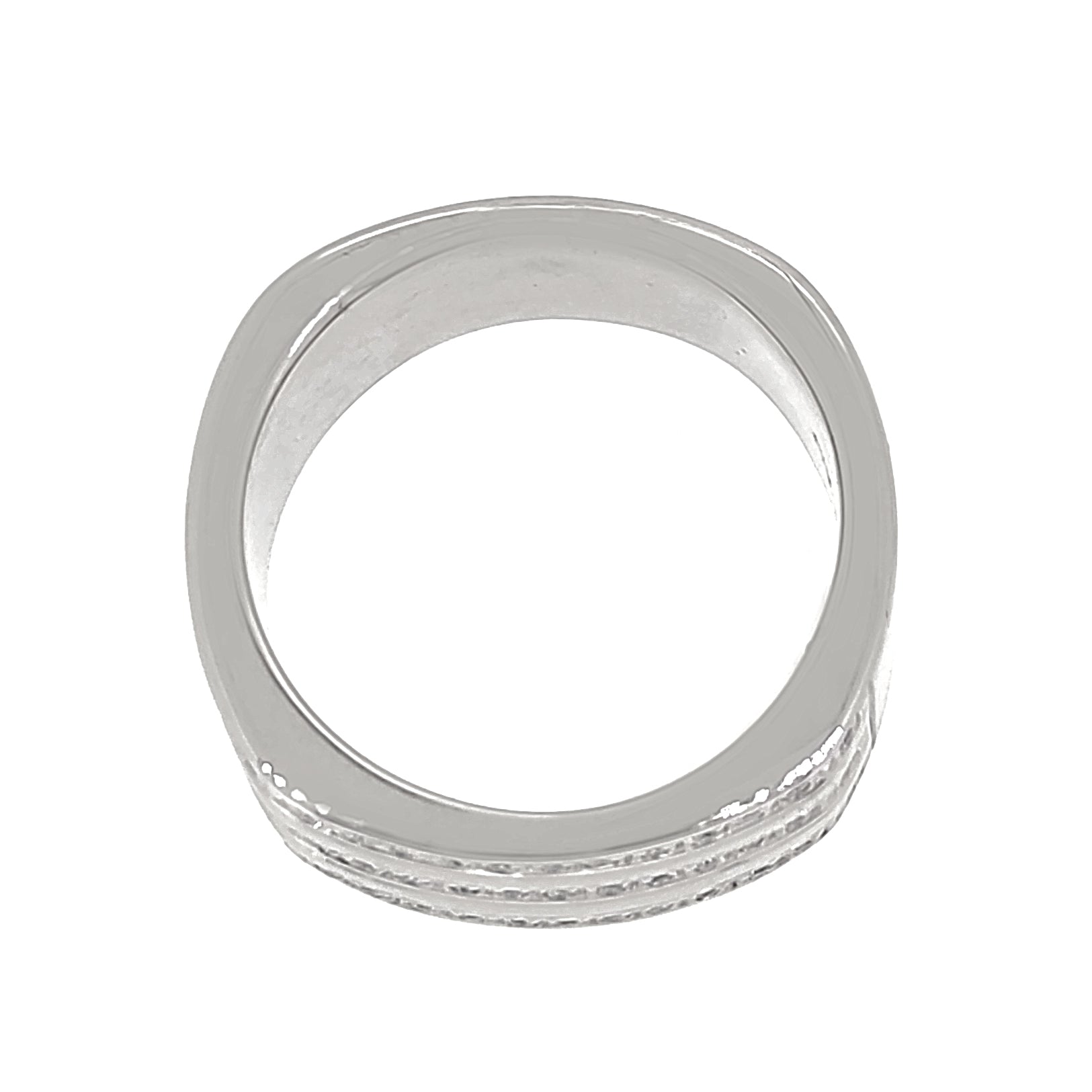 Anello - 18 carati Oro bianco - 0.195ct. tw. Diamante (Naturale) - Made in Italy - Handmade