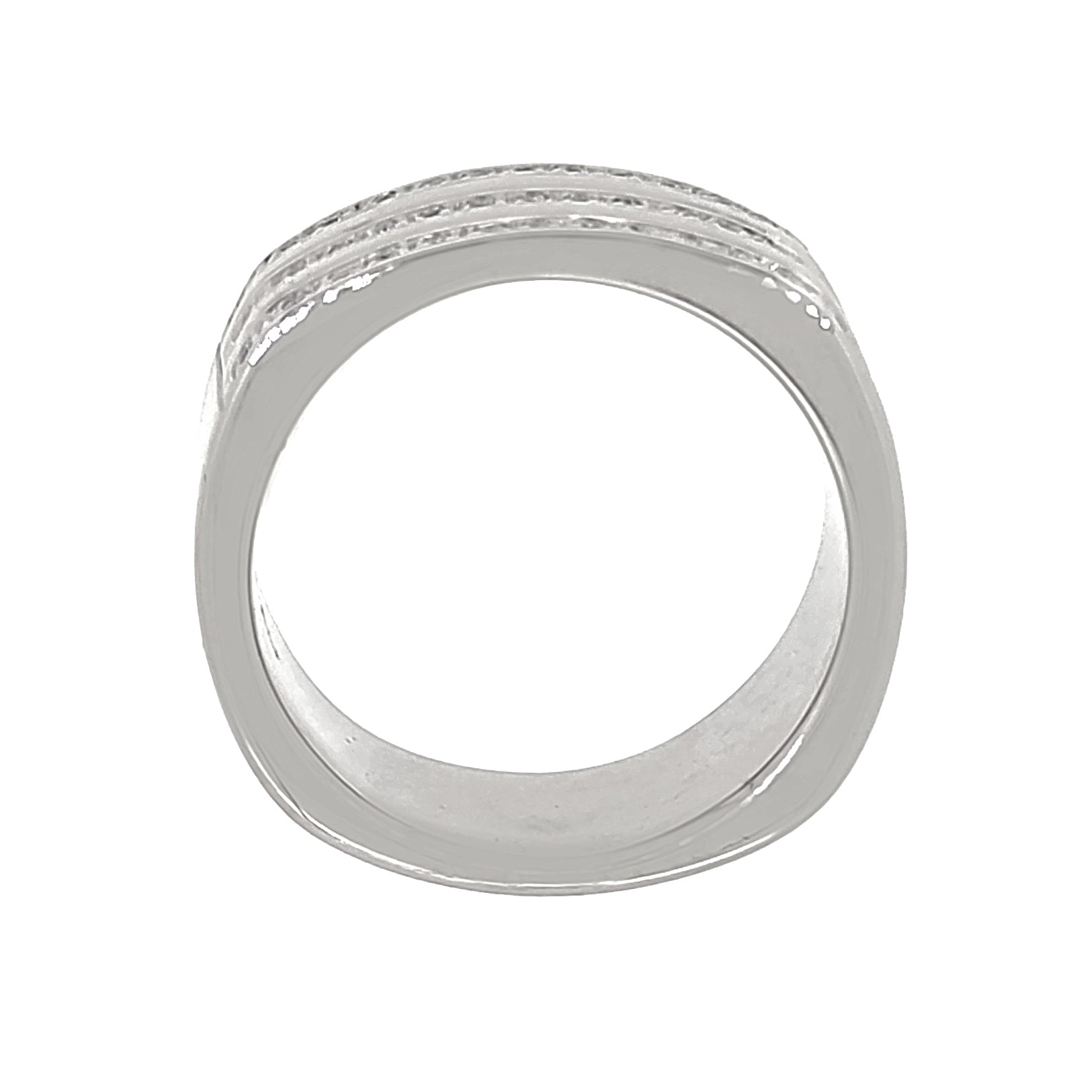 Anello - 18 carati Oro bianco - 0.195ct. tw. Diamante (Naturale) - Made in Italy - Handmade