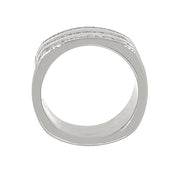 Anello - 18 carati Oro bianco - 0.195ct. tw. Diamante (Naturale) - Made in Italy - Handmade