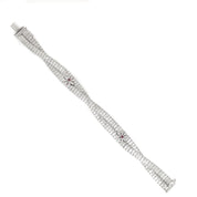 Bracciale in Argento con n 2 Tormaline da 0,06 Ct tot