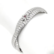 Bracciale in Argento con n 2 Tormaline da 0,06 Ct tot