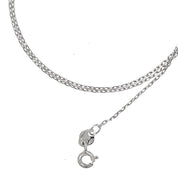 Collana con ciondolo - 18 carati Oro bianco - 0.12ct. tw. Diamante (Naturale)