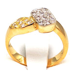 18 carati Oro bianco, Oro giallo - Anello - 0.51 ct Diamante