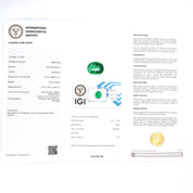 1 pcs Verde Smeraldo - 3.54 ct - Istituto Gemmologico Italiano (IGI)