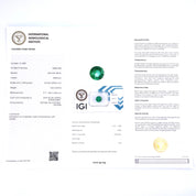 1 pcs Verde Smeraldo - 3.38 ct - Istituto Gemmologico Italiano (IGI)