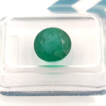 1 pcs Deep Bluish Green trasparent Smeraldo - 3.38 ct