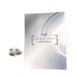18 carati Oro bianco - Orecchini Tanzanite - Ct 1.00 Diamanti - Masterstones n 323PT209