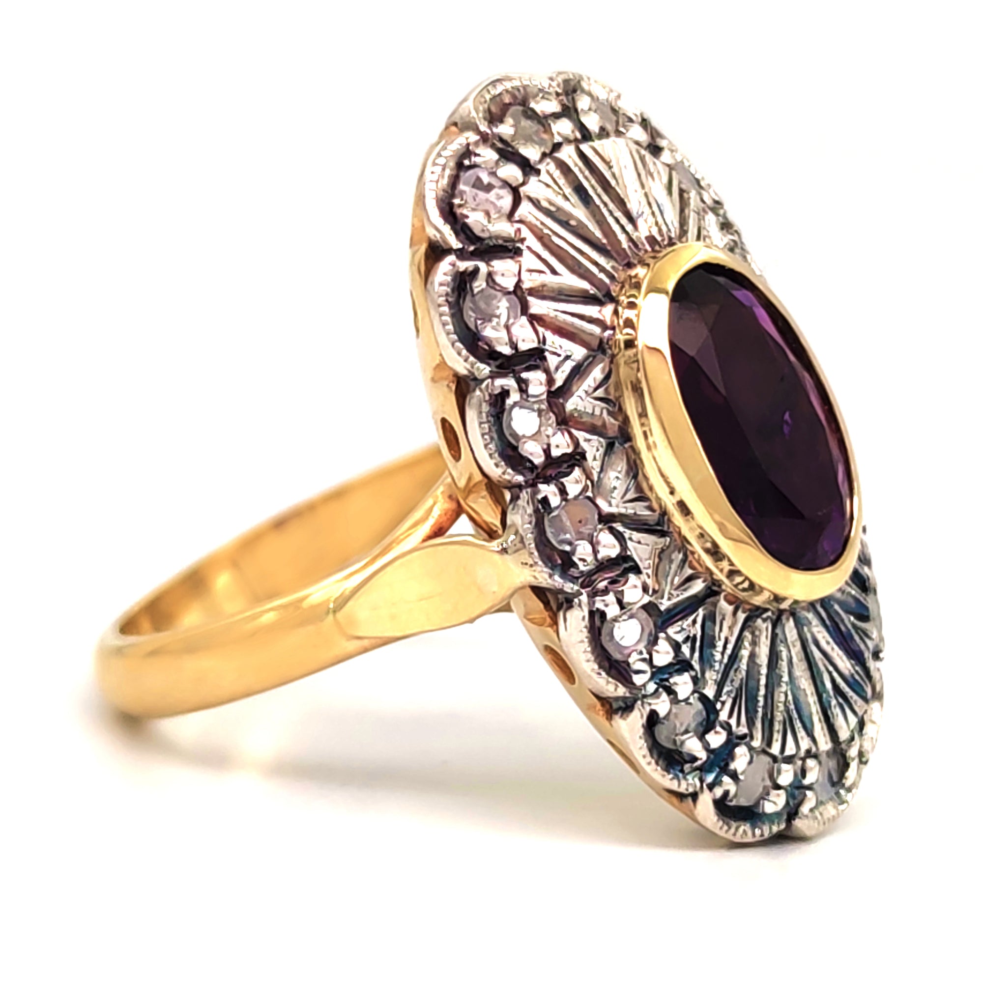 Anello Riviera Oro Giallo 18k Diamanti Naturali 1.50 Carati - Scermino Gioielli - Foto 2